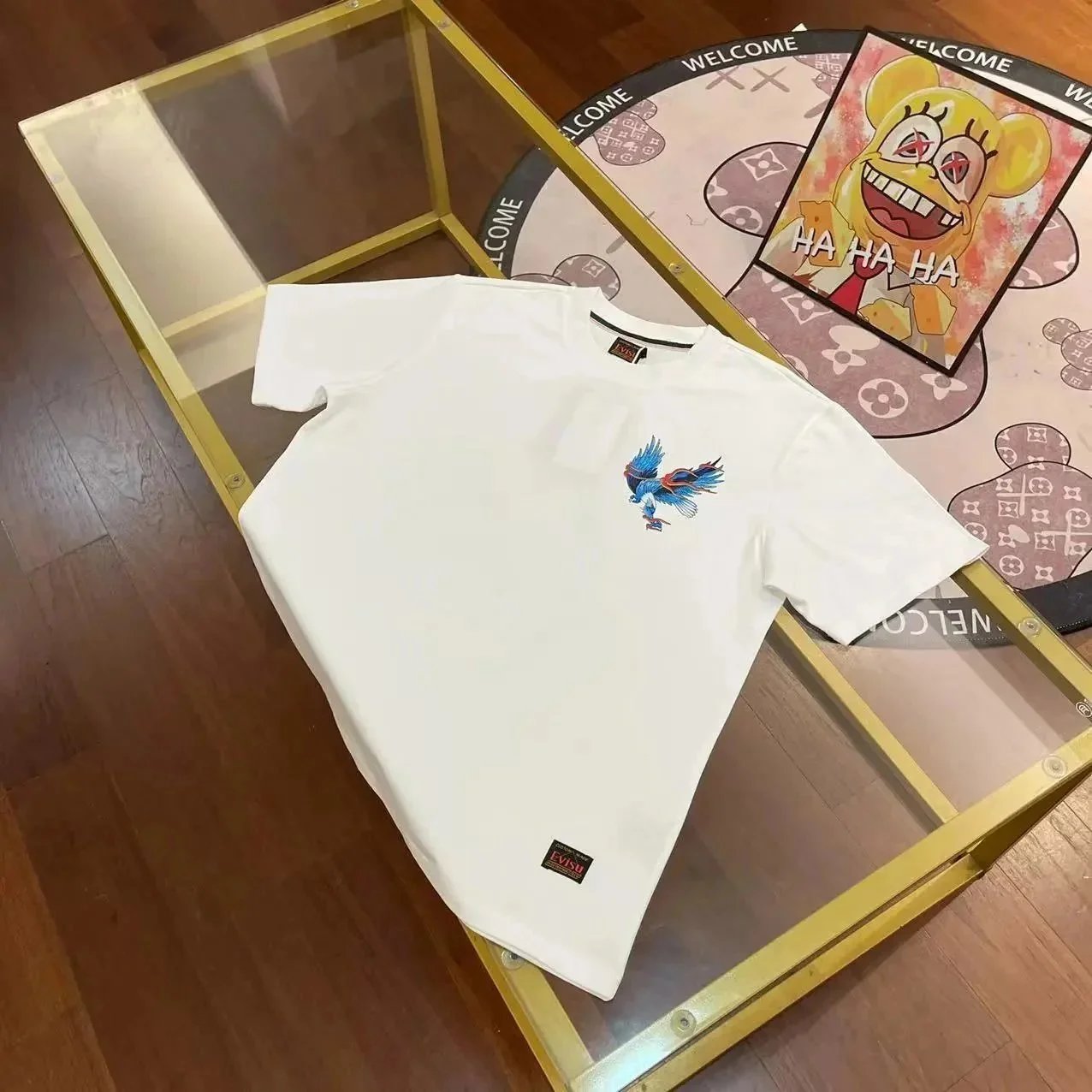 EVISU T-Shirts Short-Sleeve Logo Graphic T-Shirt — 08