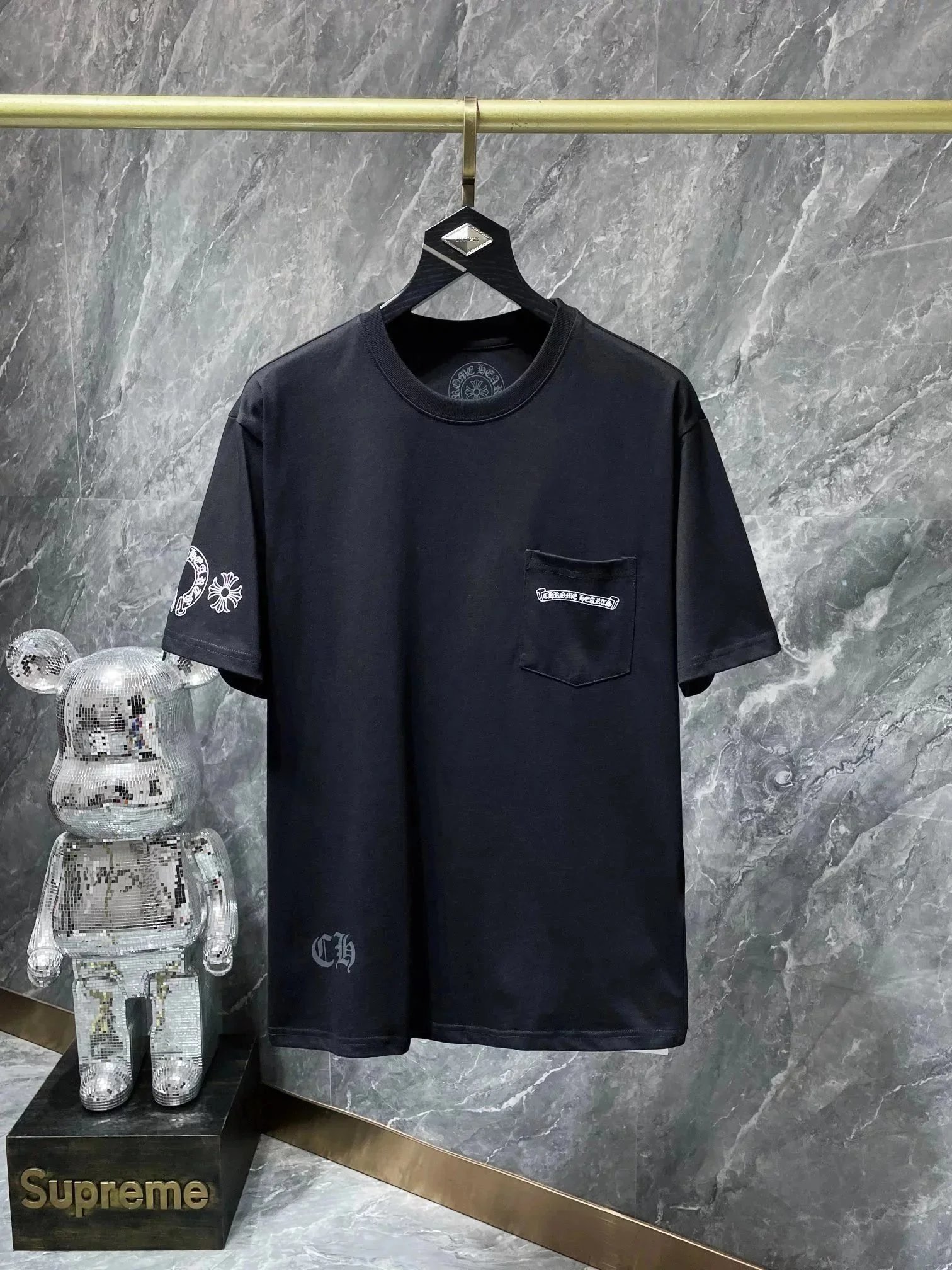 Chrome Hearts T-Shirts logo graphic short-sleeve T-shirt image 1