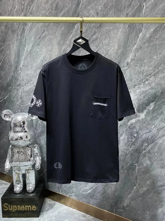 Chrome Hearts T-Shirts logo graphic short-sleeve T-shirt product detail image 1