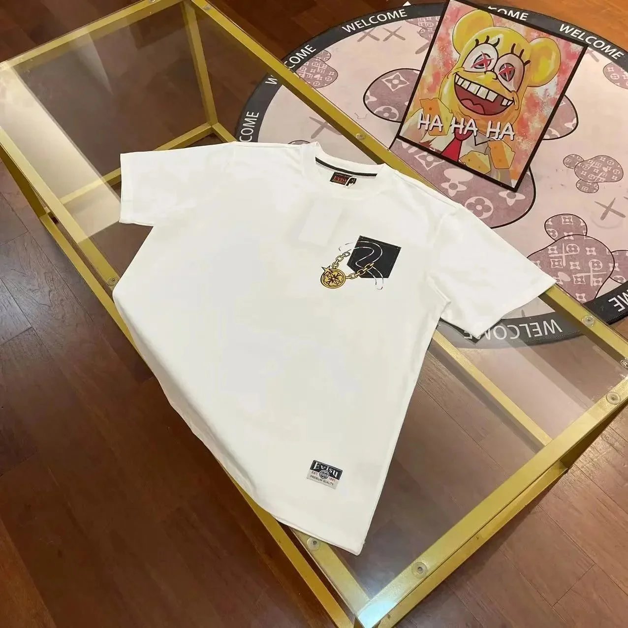EVISU T-Shirts Short-Sleeve Logo Graphic T-Shirt — 26