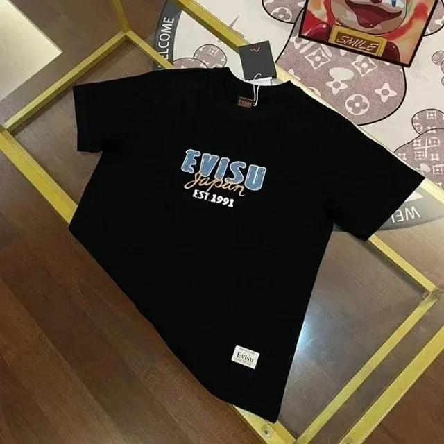 EVISU T-Shirts Short-Sleeve Logo Graphic T-Shirt product detail image 2