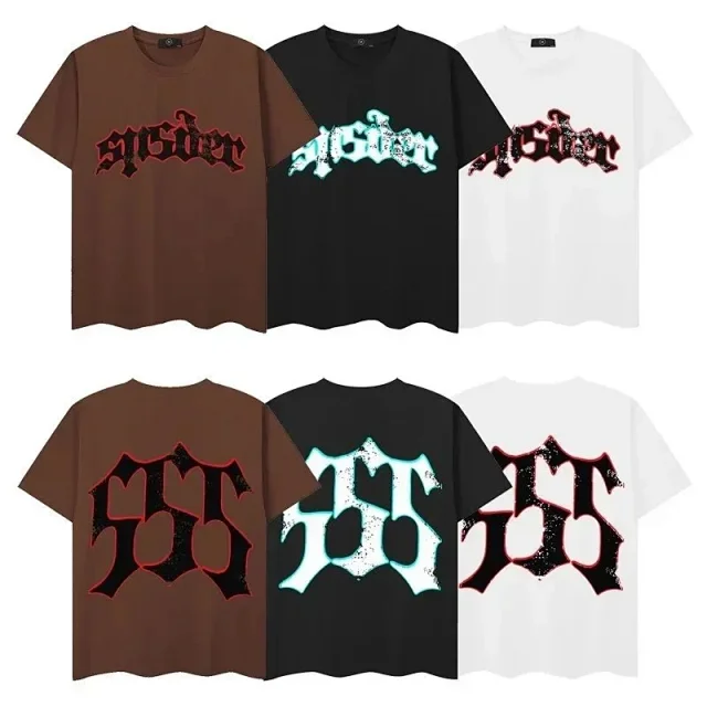 Sp5der T-Shirts Graphic-print crew-neck product detail image 4