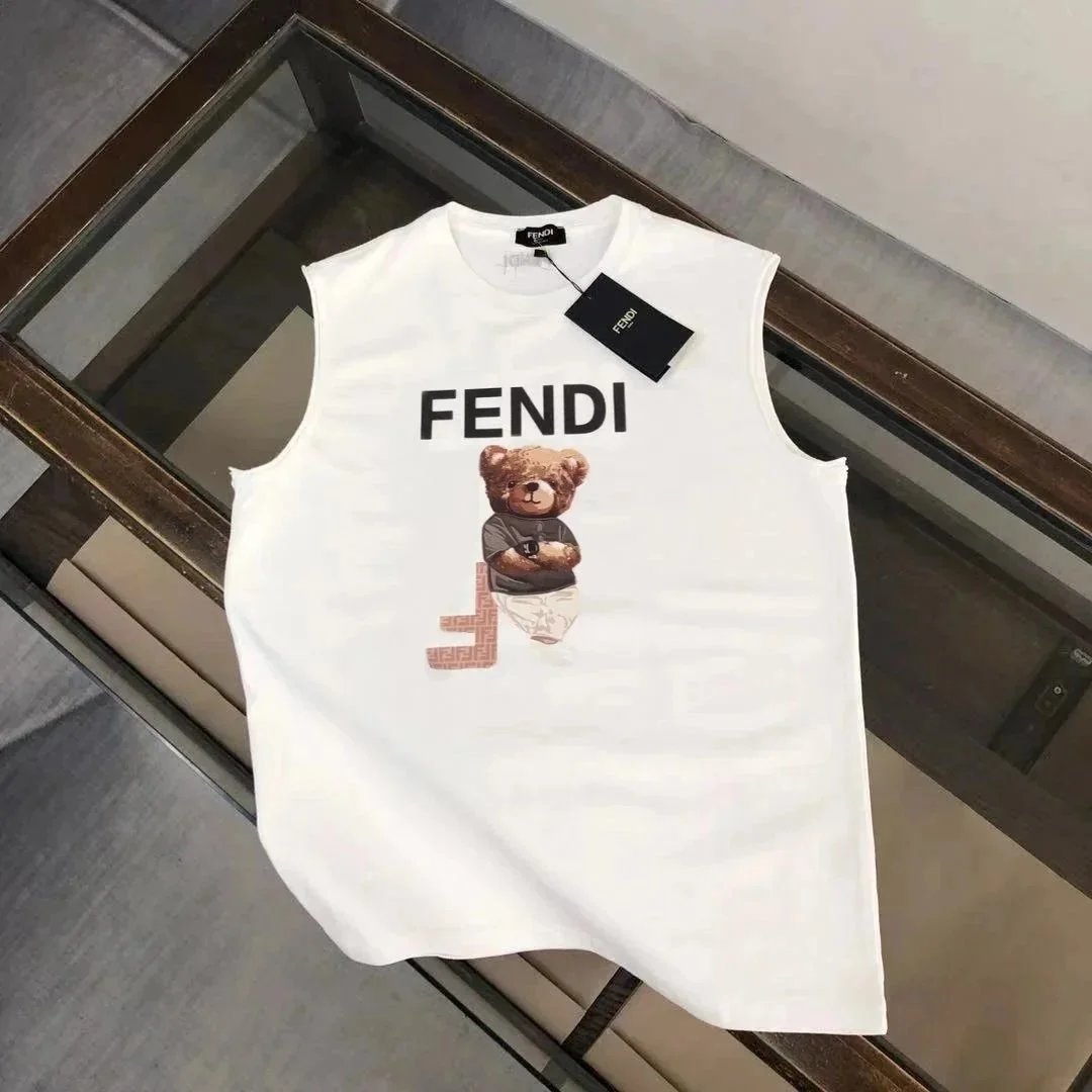 Moncler Vests Crewneck Graphic Vest — 38