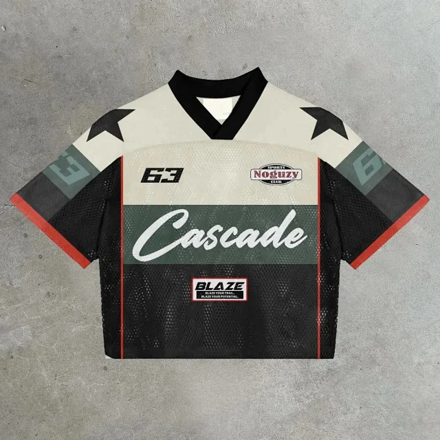 Unbranded Football Jerseys Mesh V-Neck Graphic Jersey product detail image 40