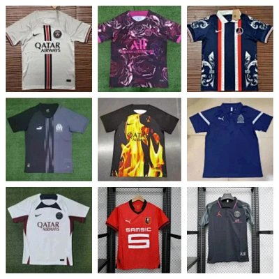 Paris Saint-Germain, Olympique de Marseille, Rennes, Jordan x PSG Soccer Jerseys [10 styles]