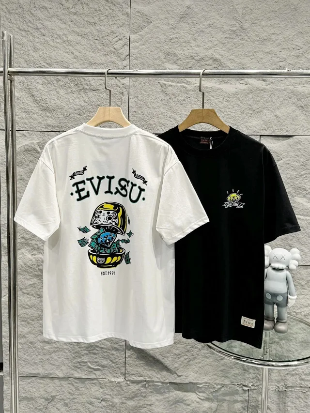 EVISU T-Shirts Short-Sleeve Logo Graphic T-Shirt product detail image 14