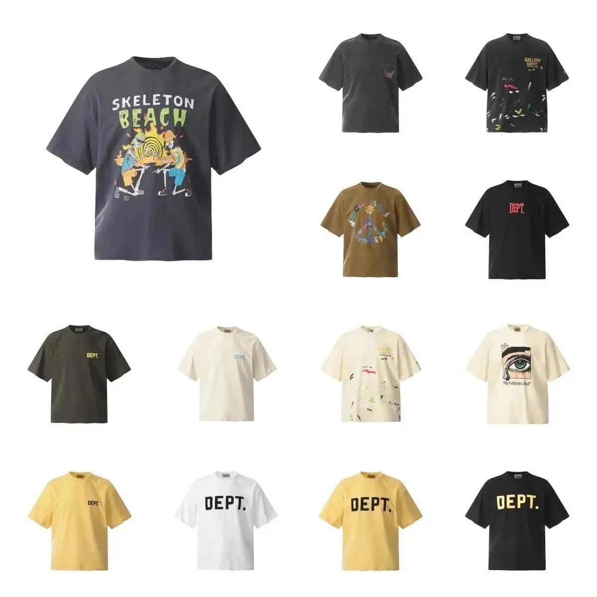 DEPT. Skeleton Beach Graphic T-Shirts [30 styles] listing image