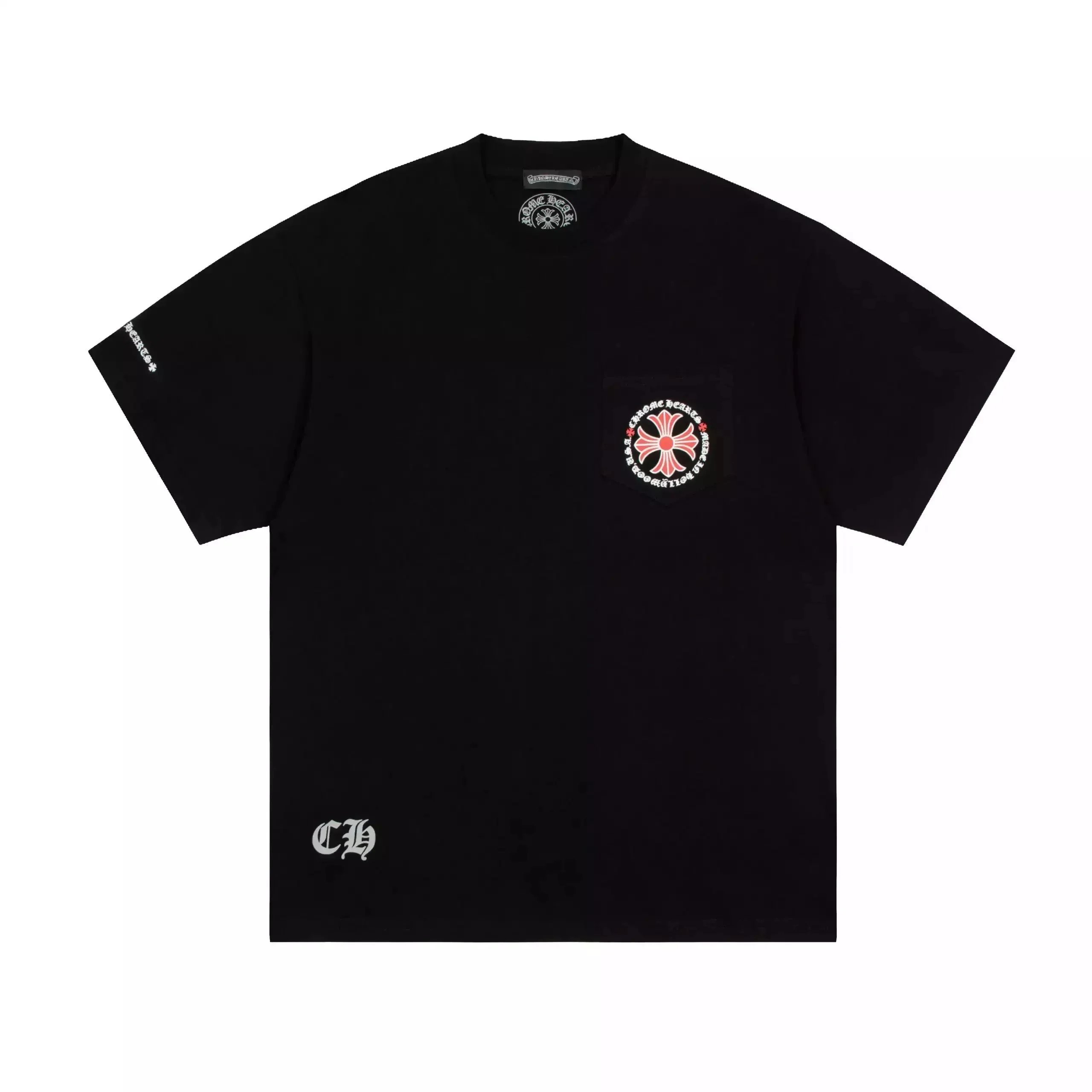 Chrome Hearts T-Shirts Graphic Pocket Short-Sleeve — 38