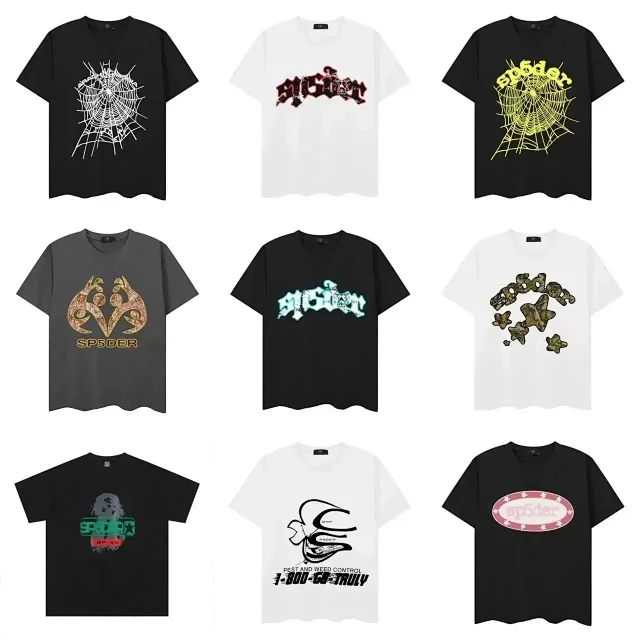 Sp5der T-Shirts Graphic-print crew-neck product detail image 1