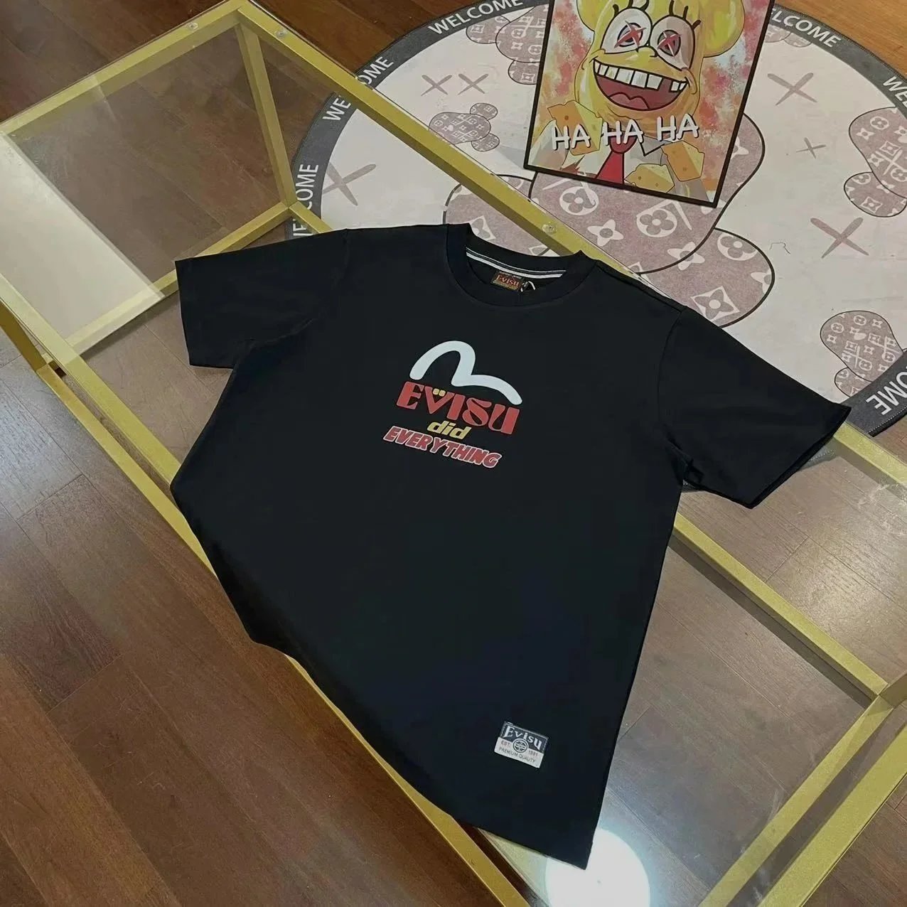 EVISU T-Shirts Short-Sleeve Logo Graphic T-Shirt — 29