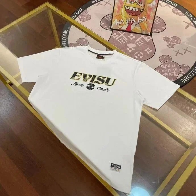EVISU T-Shirts Short-Sleeve Logo Graphic T-Shirt — 40