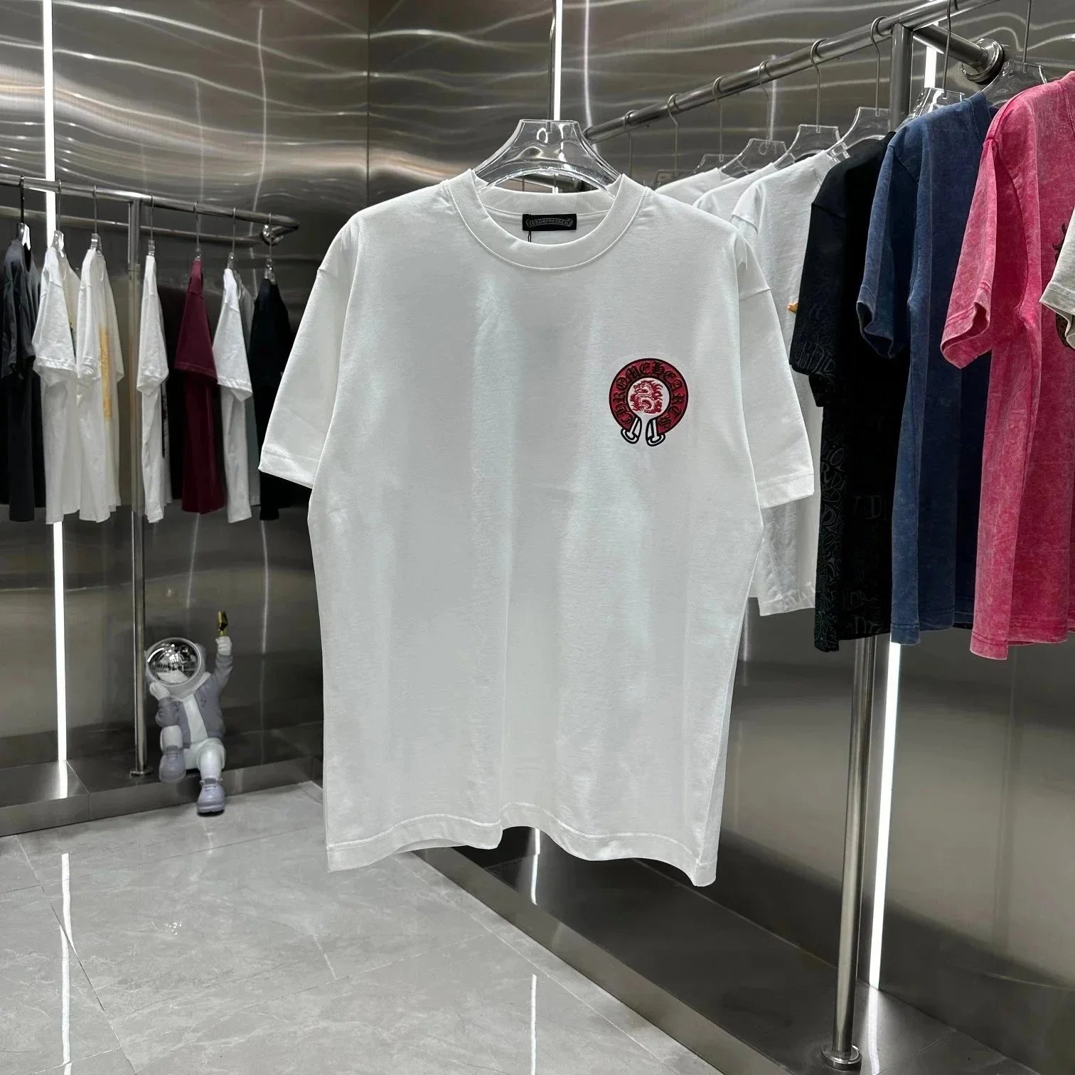 Chrome Hearts T-Shirts Short-sleeve graphic T-shirt with cross motifs — 34