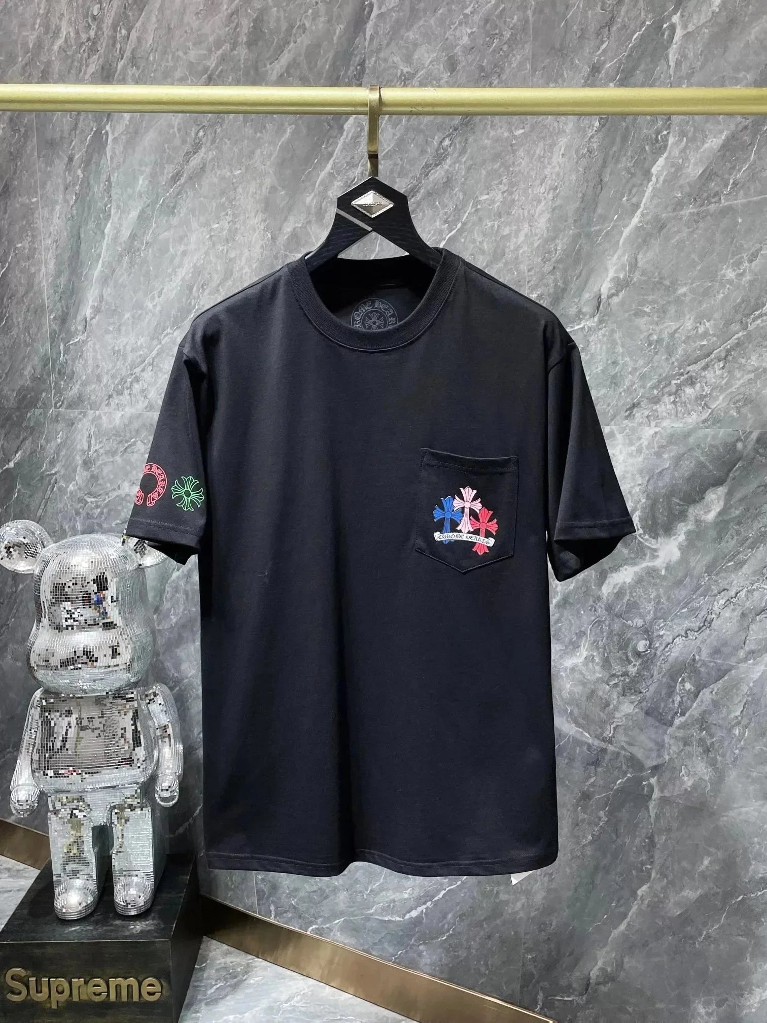 Chrome Hearts T-Shirts Graphic Pocket Short-Sleeve image 5