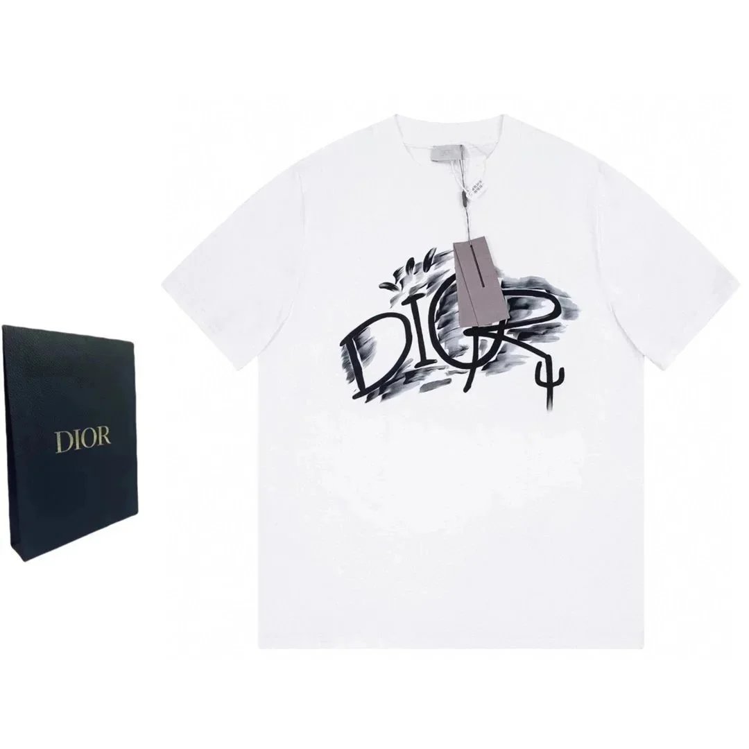 Dior T-Shirts Short-Sleeve Graphic Print image 4