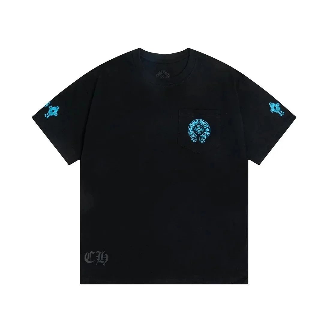 Chrome Hearts T-Shirts Graphic Pocket Short-Sleeve — 40