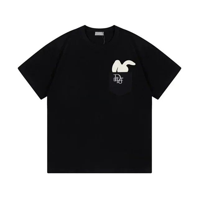 Dior T-Shirts Short-Sleeve Graphic Print product detail image 9