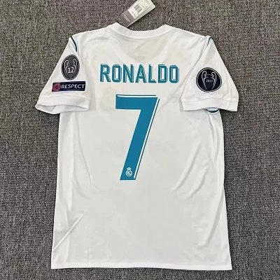Real Madrid 2017 UEFA Champions League Final Away Jersey Cristiano Ronaldo #7 [13 styles]