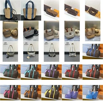 Louis Vuitton Keepall, Miu Miu Woven, Chloé Nile Straw & Monogram Travel/Shoulder Bags [40 styles]