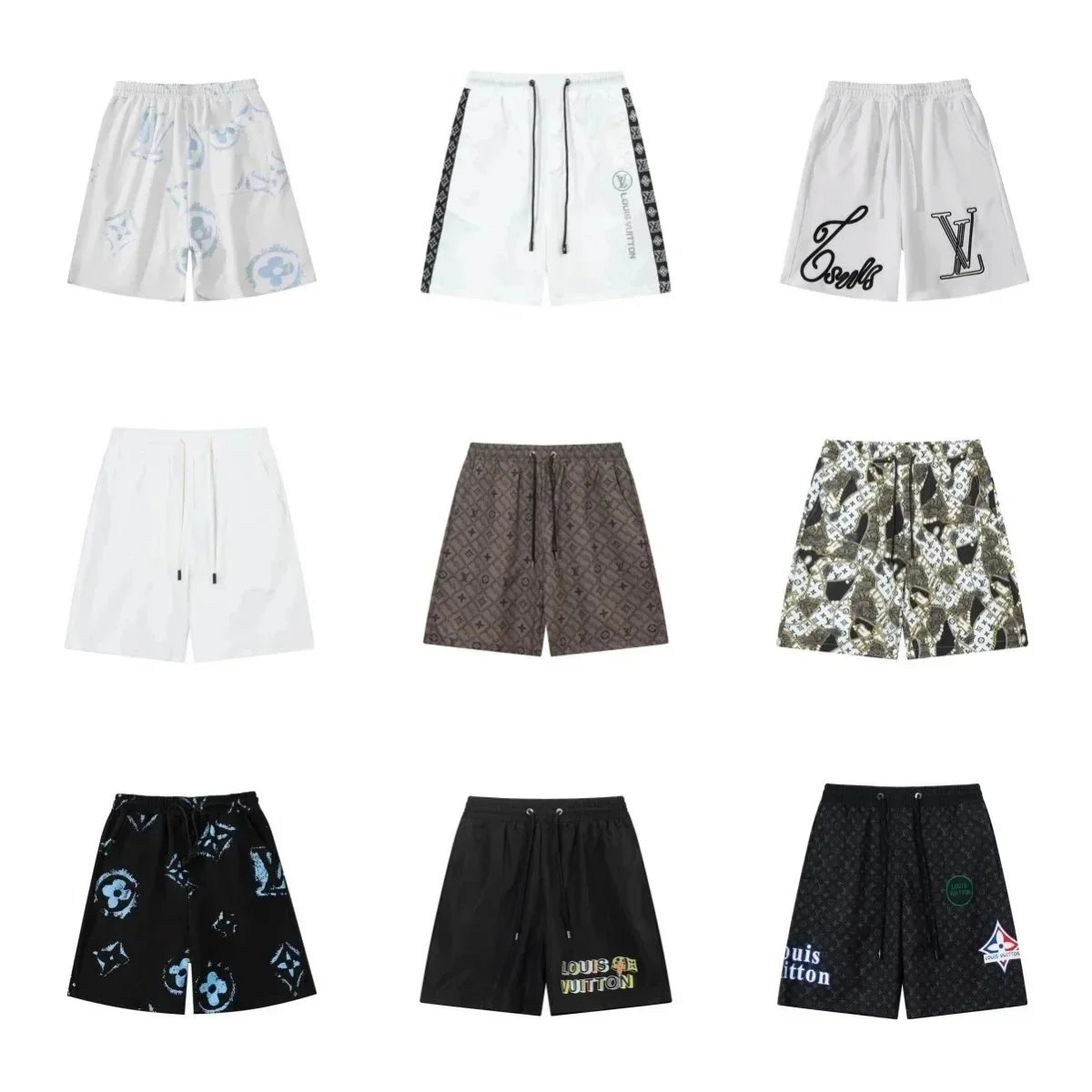 Louis Vuitton Monogram & Graphic Print Shorts