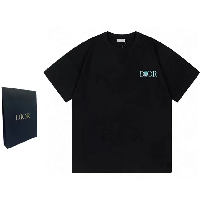 Dior T-Shirts Short-Sleeve Logo Graphic T-Shirt product detail image 14