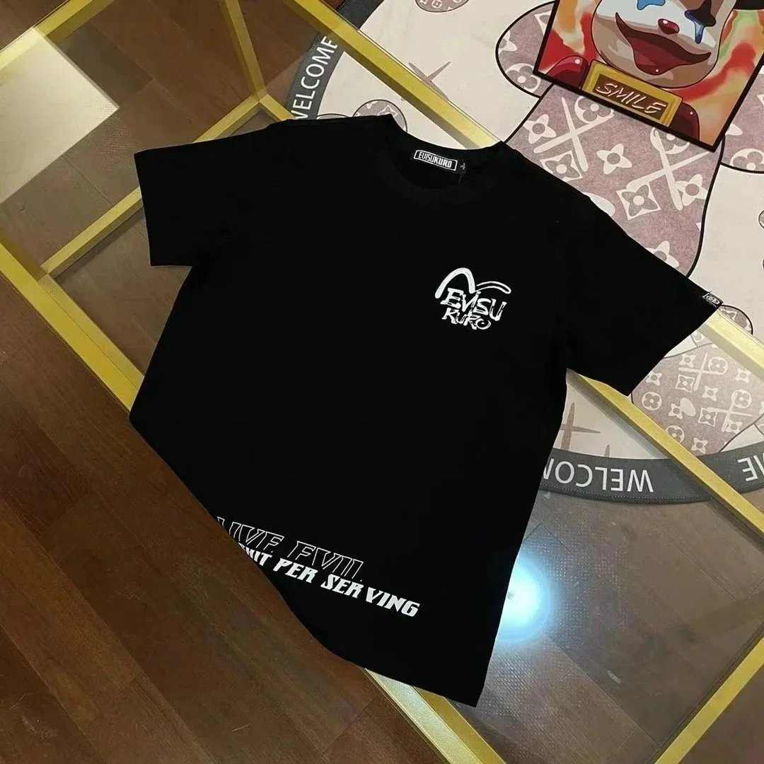 EVISU T-Shirts Short-Sleeve Logo Graphic T-Shirt image 6