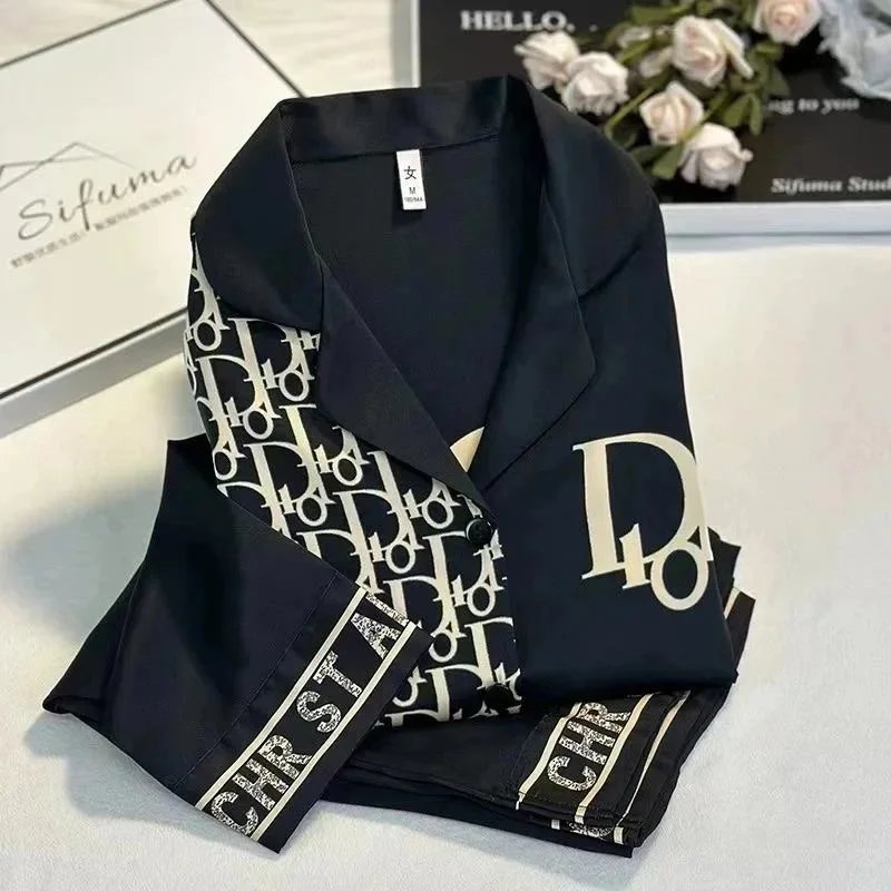 Dior Oblique Silk Satin Blazer Set