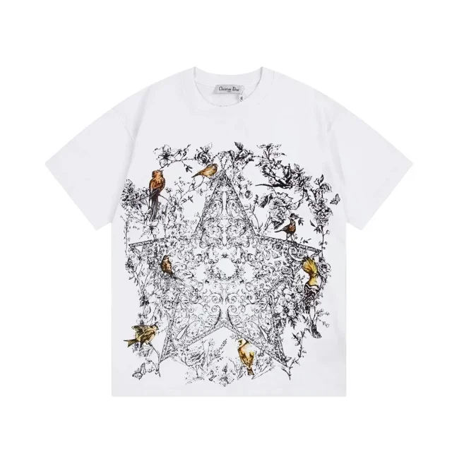 Dior T-Shirts Short-Sleeve Logo Graphic T-Shirt product detail image 10