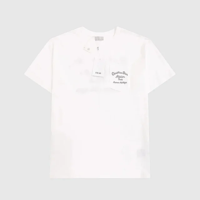 Dior T-Shirts Short-Sleeve Logo Graphic T-Shirt product detail image 6