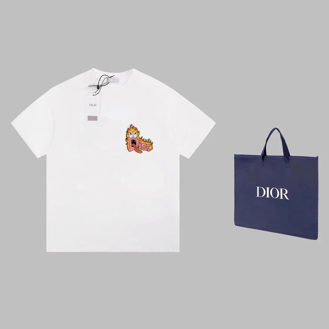 Dior T-Shirts Short-Sleeve Logo Graphic T-Shirt — 1