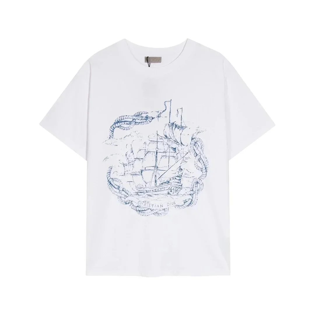 Dior T-Shirts Short-Sleeve Logo Graphic T-Shirt image 9