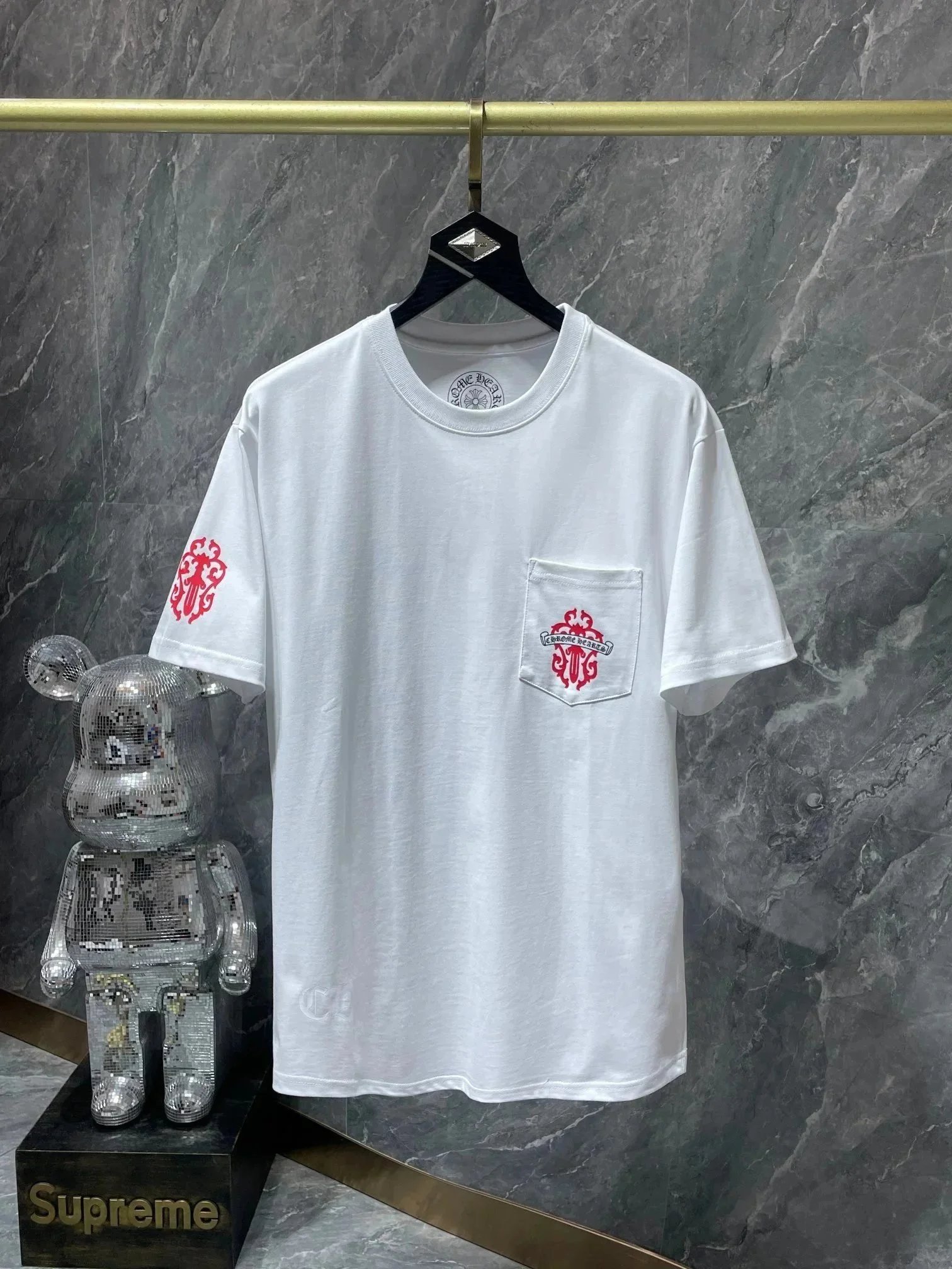 Chrome Hearts T-Shirts logo graphic short-sleeve T-shirt image 2