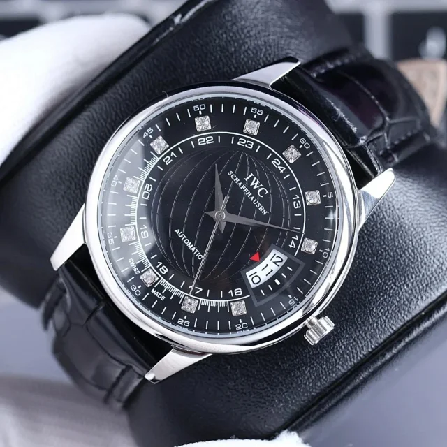 IWC Watches Automatic Date Watch with Crystal Hour Markers product detail image 6