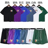 AMIRI Rainbow Drip Logo T-Shirt/Shorts Set [6 styles]