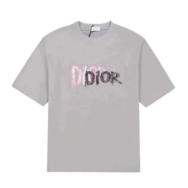 Dior T-Shirts Short-Sleeve Logo Graphic image 5