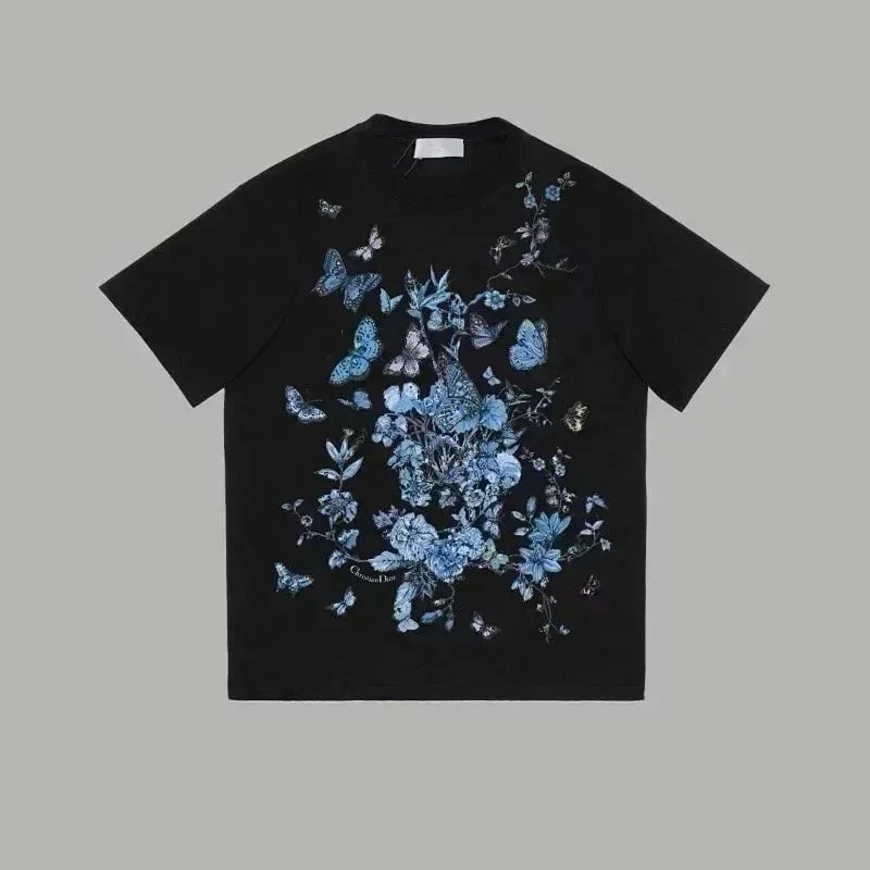 Dior T-Shirts Short-Sleeve Logo Graphic image 10