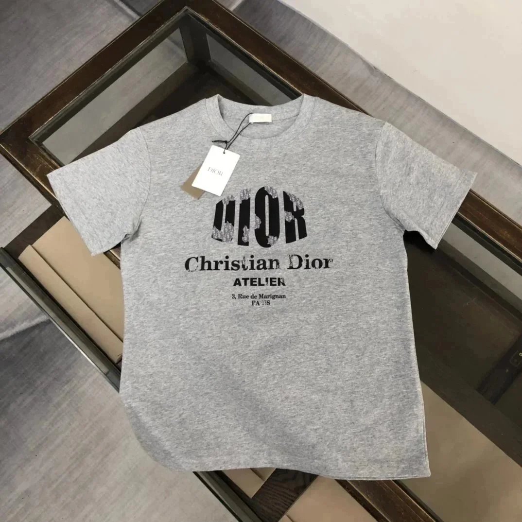Dior T-Shirts Short-Sleeve Crew-Neck image 14