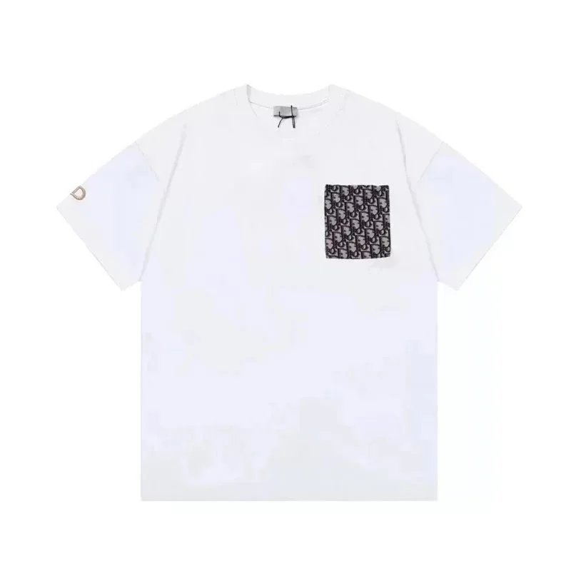 Dior T-Shirts Short-Sleeve Logo Graphic — 15
