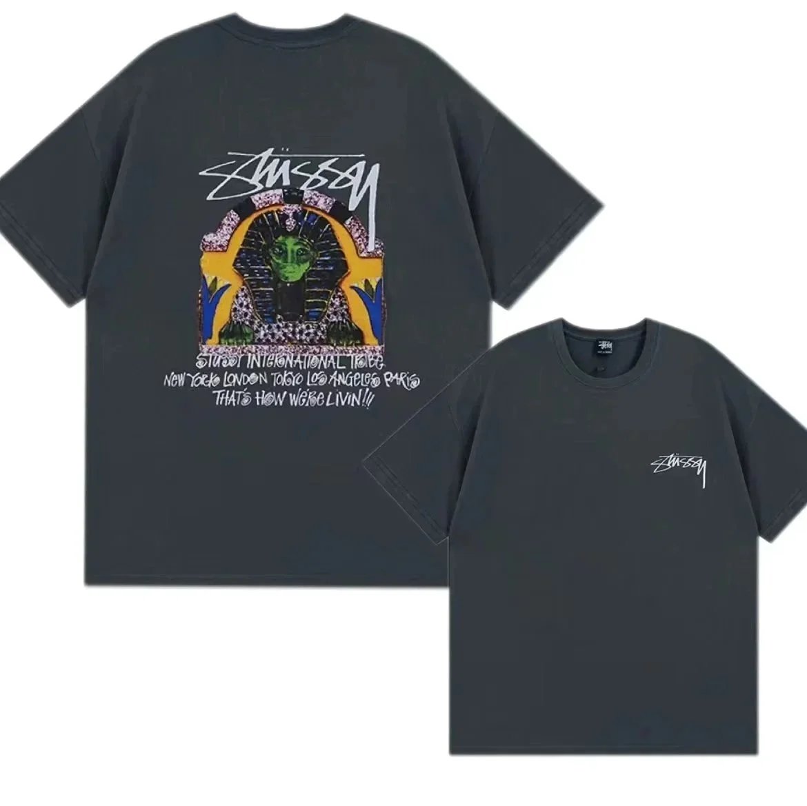 Stüssy T-Shirts Short-Sleeve Logo Graphic — 8