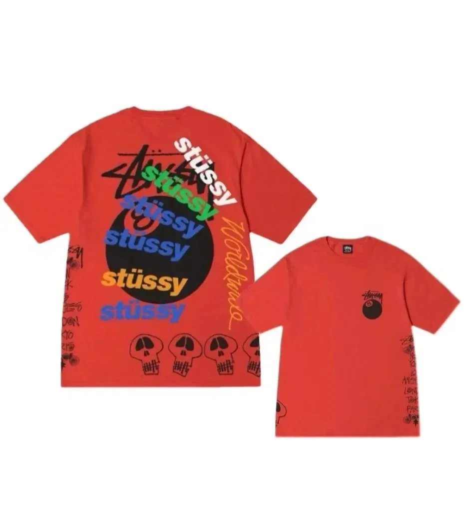 Stüssy T-Shirts Short-Sleeve Logo Graphic — 23