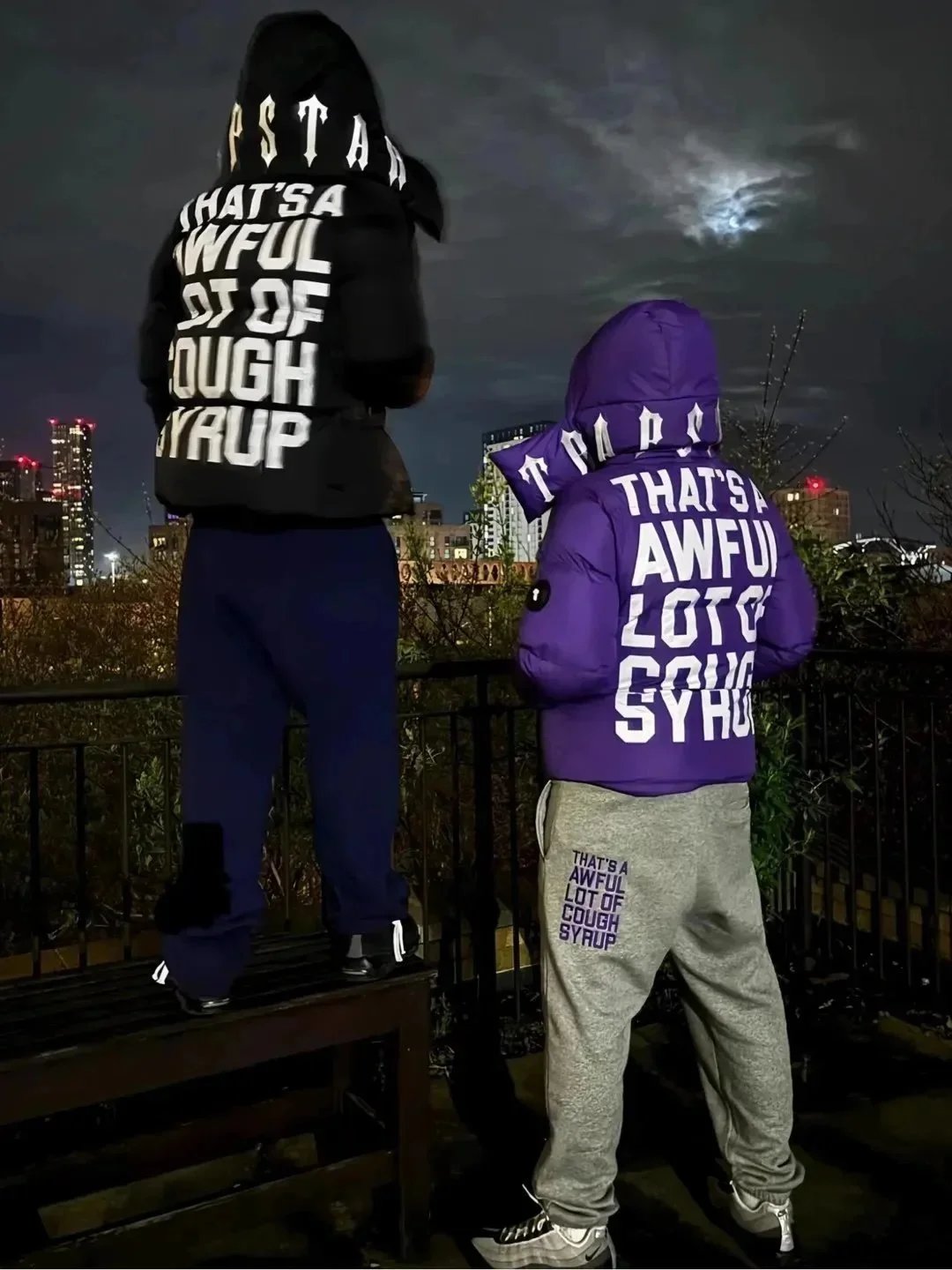 Trapstar 'That's A Awful Lot Of Cough Syrup' Puffer Jacket