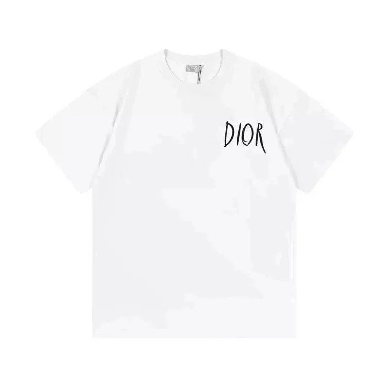 Dior T-Shirts Short-Sleeve Logo Graphic image 11