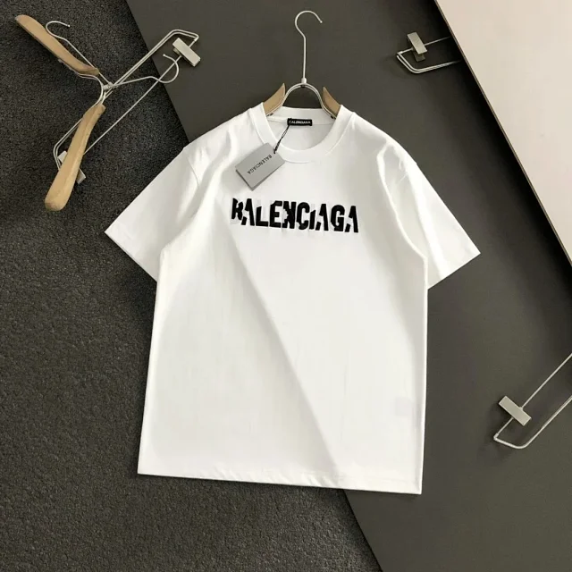 Balenciaga T-Shirts Short-Sleeve Logo Print product detail image 13