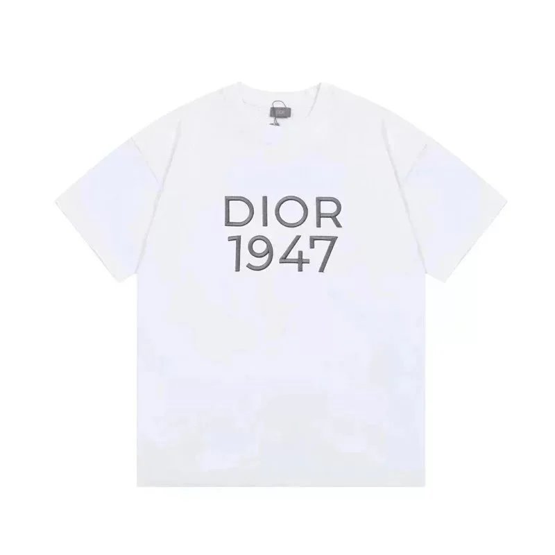 Dior T-Shirts Short-Sleeve Logo Graphic — 27