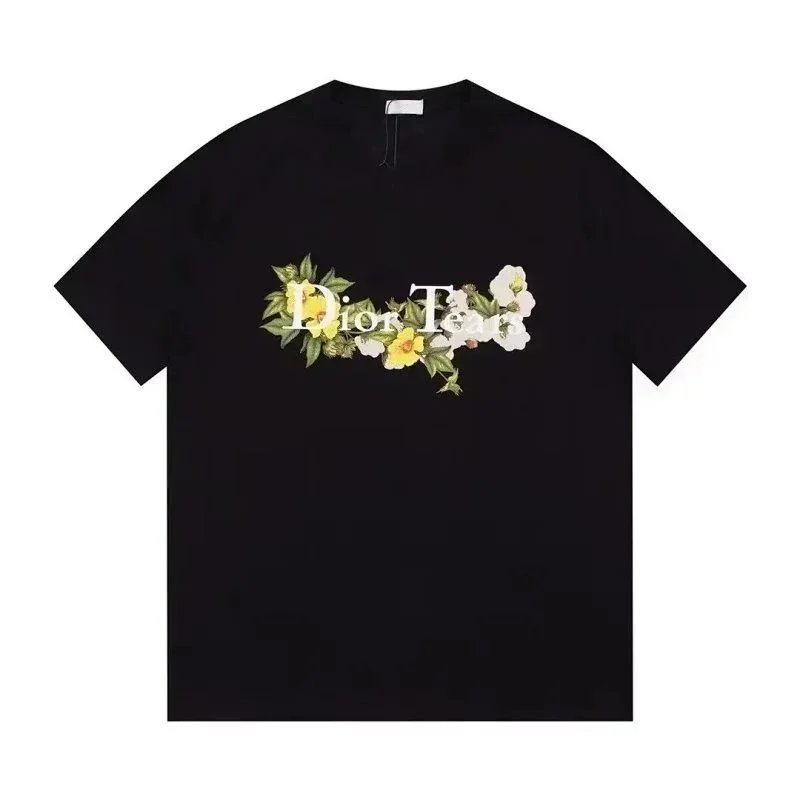 Dior T-Shirts Short-Sleeve Logo Graphic image 6