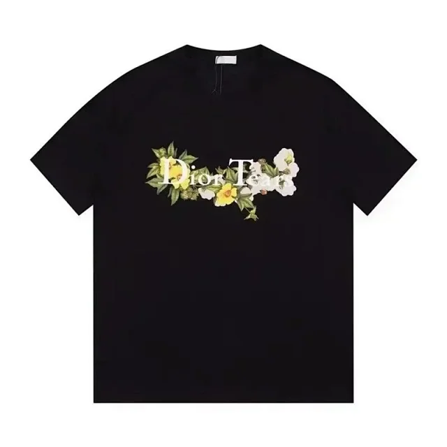 Dior T-Shirts Short-Sleeve Logo Graphic product detail image 6