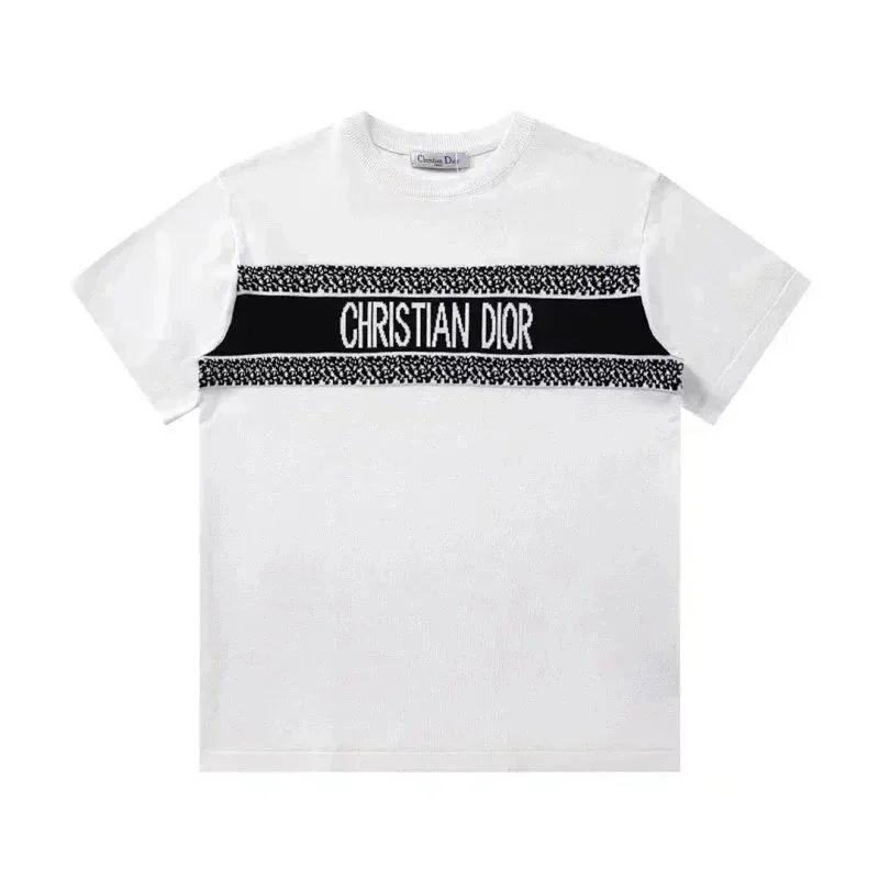 Dior T-Shirts Short-Sleeve Logo Graphic image 14