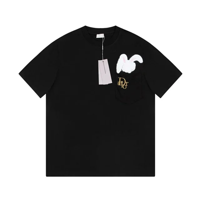 Dior T-Shirts Short-Sleeve Graphic Print product detail image 12