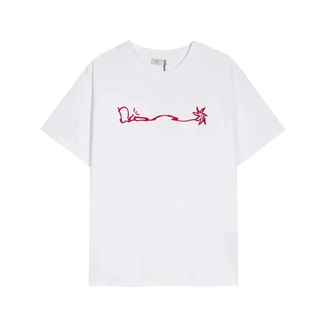 Dior T-Shirts Short-Sleeve Logo Graphic T-Shirt product detail image 7