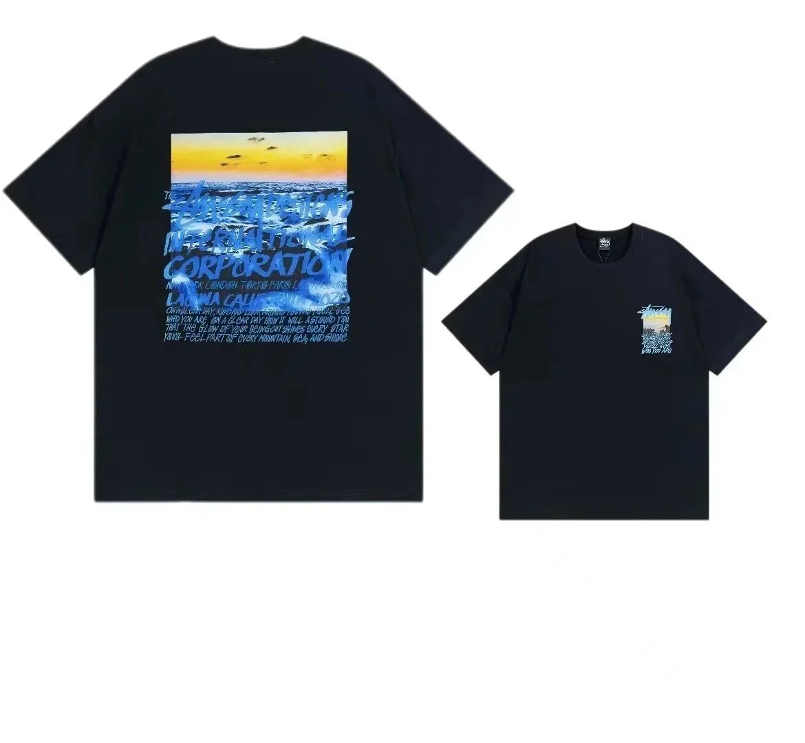 Stüssy T-Shirts Short-Sleeve Graphic Print — 25
