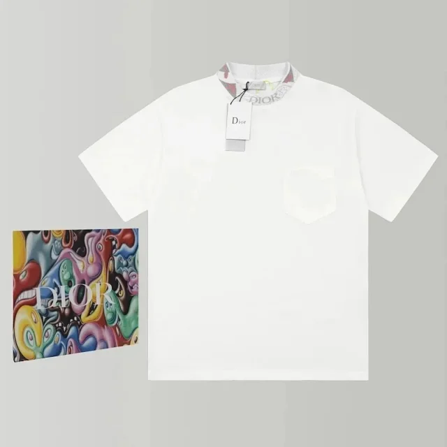 Dior T-Shirts Short-Sleeve Crew-Neck product detail image 3